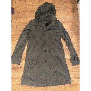 Lauren Ralph Lauren Womens Loden Green Hooded Parka Jacket Size Medium